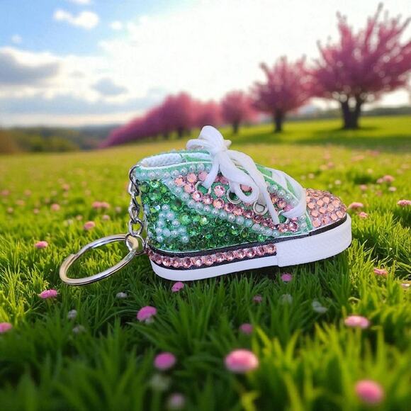 AKA Alpha Kappa Alpha Keychain Shoe Custom made - Picture 3 of 4